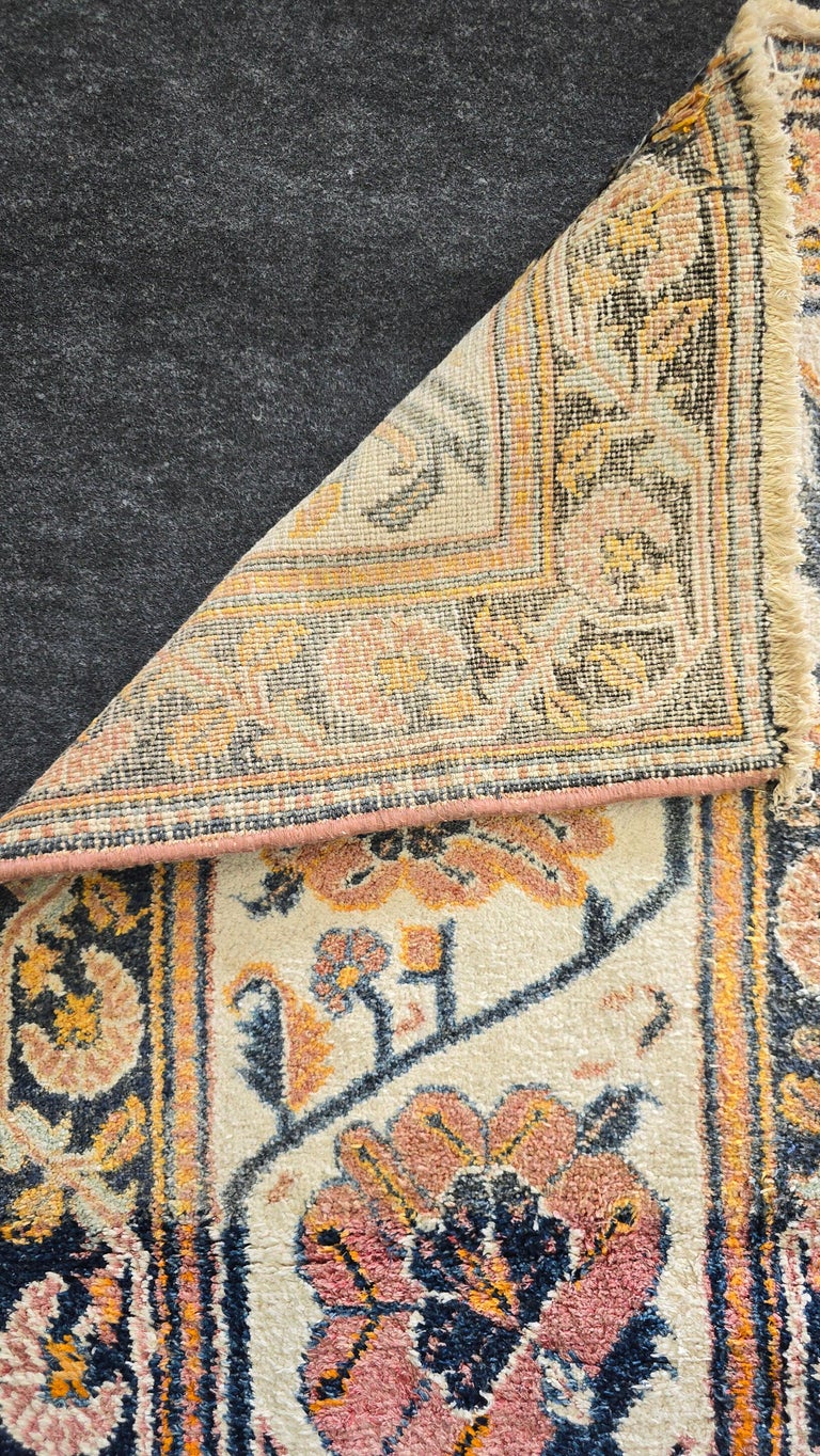 Antique Agra Indian Rug –Botanical design Circa 1920s) | 14' X 14'