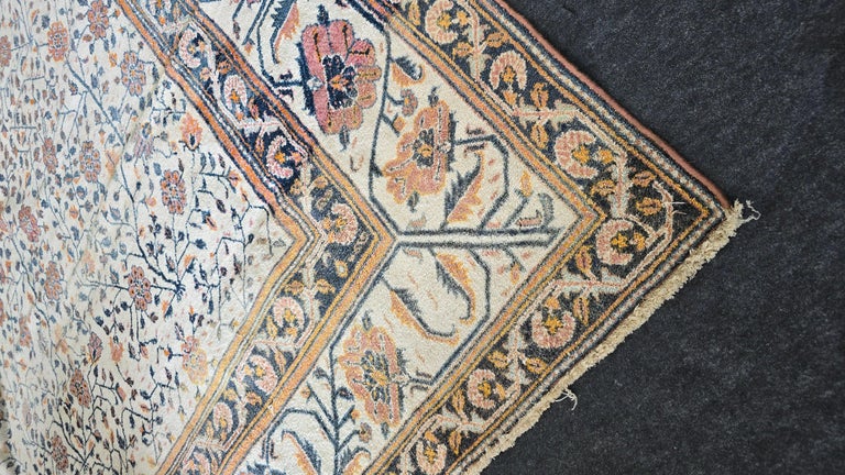 Antique Agra Indian Rug –Botanical design Circa 1920s) | 14' X 14'