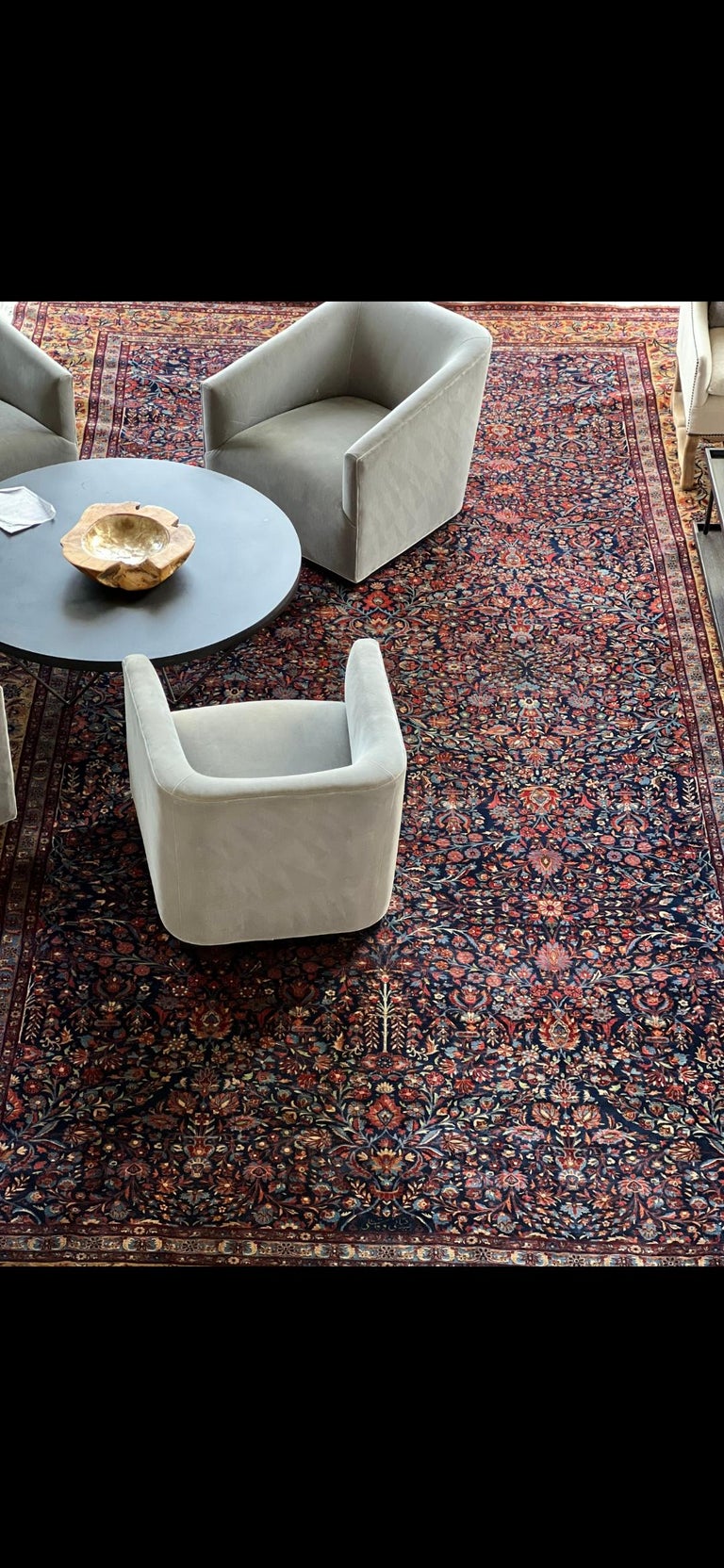 Vintage Large Persian Kashan Rug –10 x 20