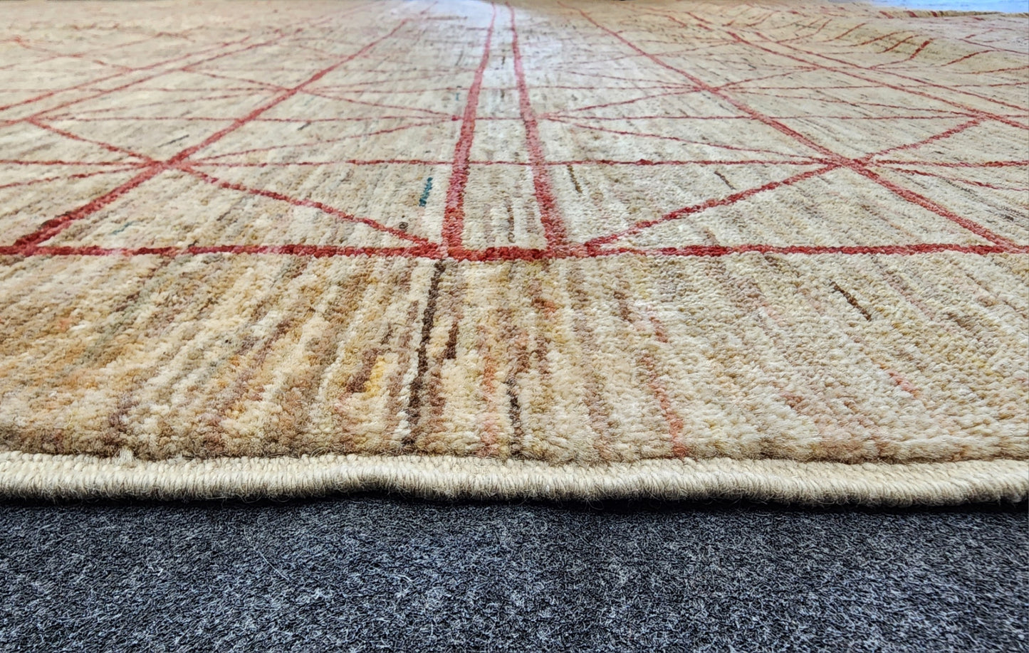 Afghan Contemporary Teawash Rug – 9.9 x 13.4