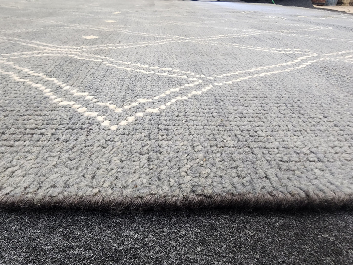 Grey Moroccan pile Rug