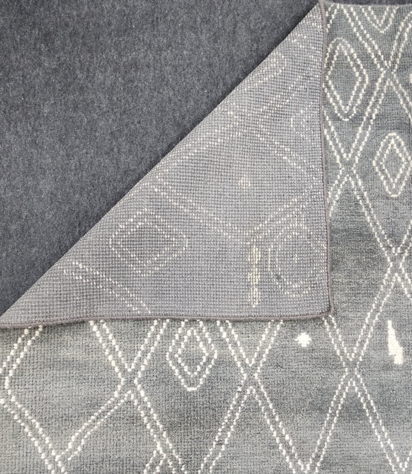Grey Moroccan pile Rug