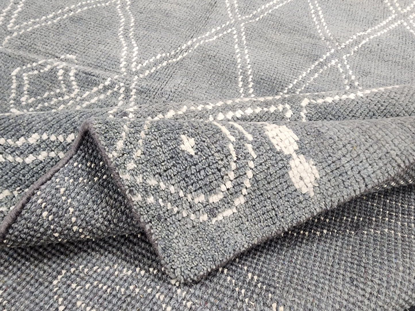 Grey Moroccan pile Rug