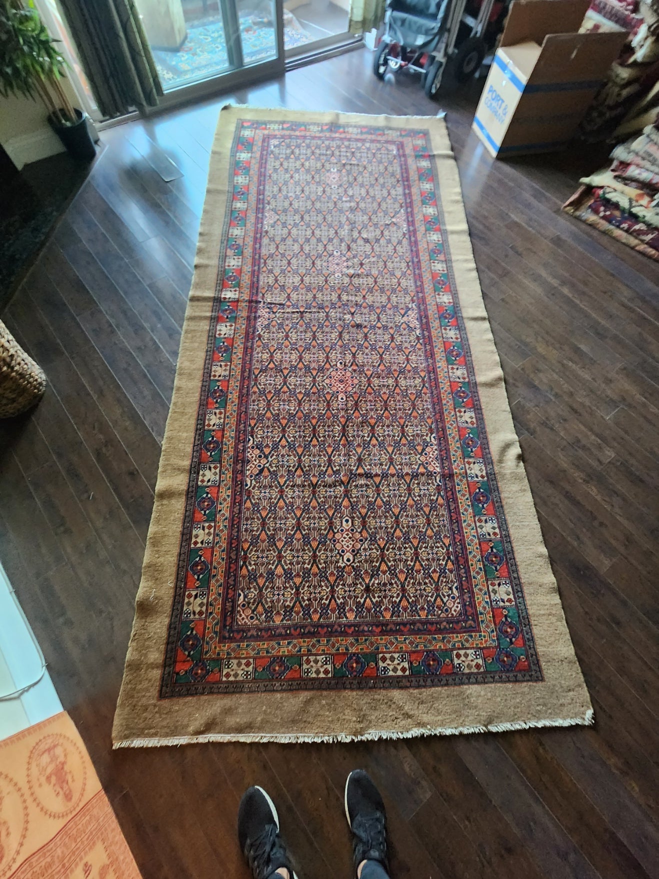 Antique Persian Serab Runner | Handwoven Wool Carpet | Circa 1900 (5 x 12)