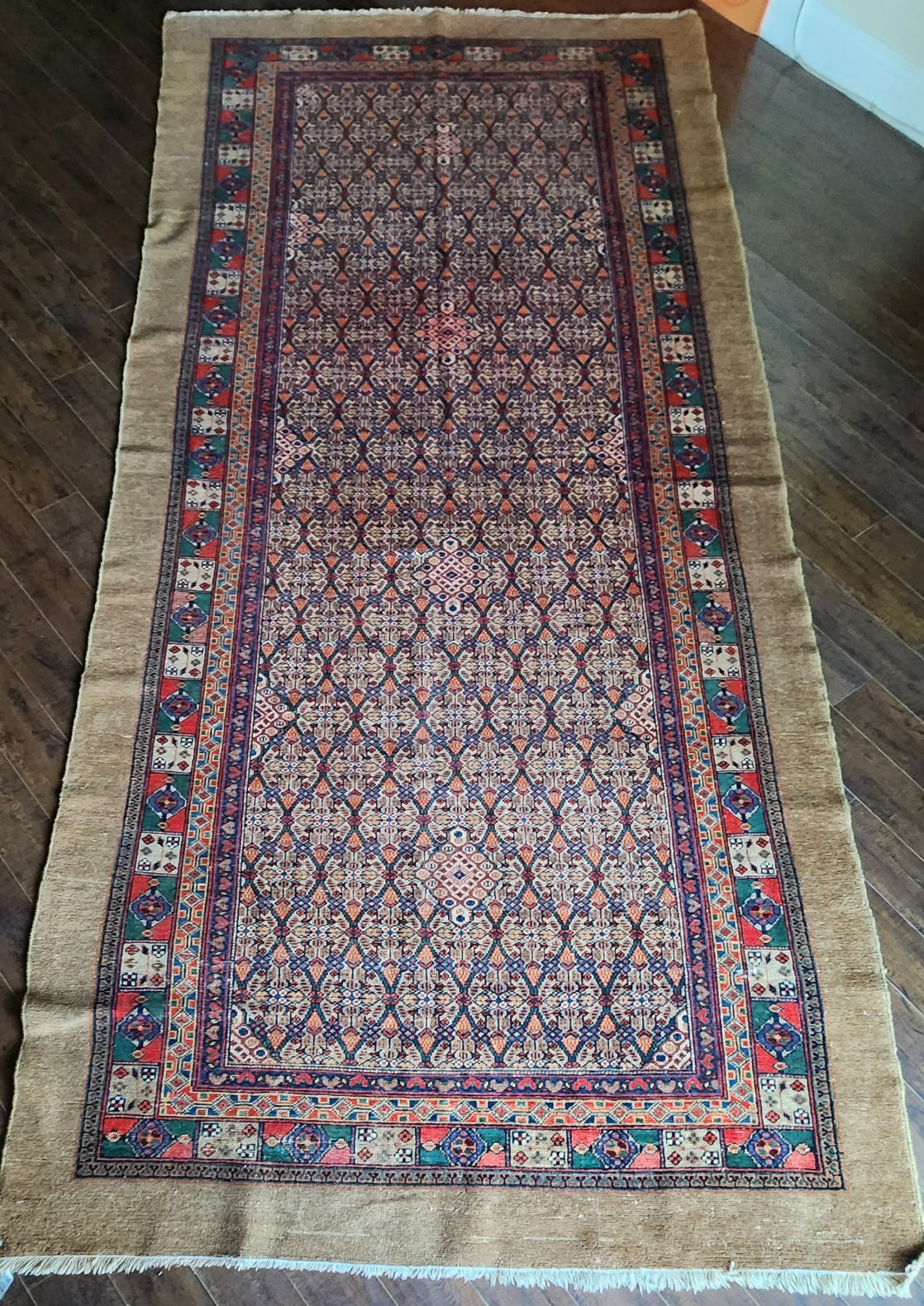 Antique Persian Serab Runner | Handwoven Wool Carpet | Circa 1900 (5 x 12)