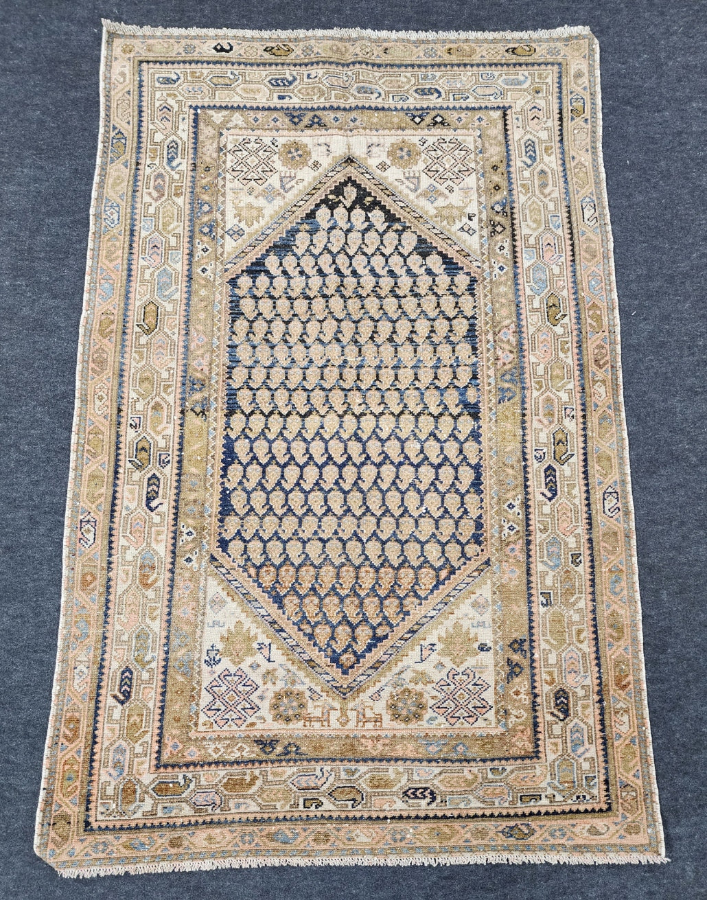 Late 19th Century Malayer Rug – Handwoven Persian Wool Carpet (4 x 6 ft)