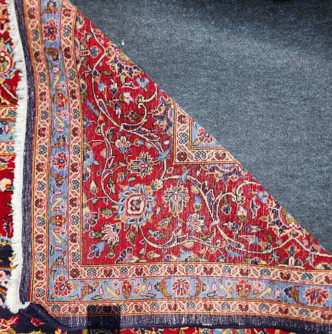 Vintage Large Persian Kashan Rug – 10 x 14