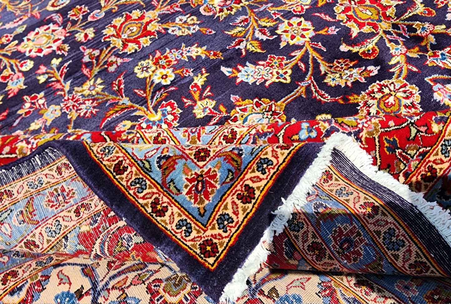 Vintage Large Persian Kashan Rug – 10 x 14