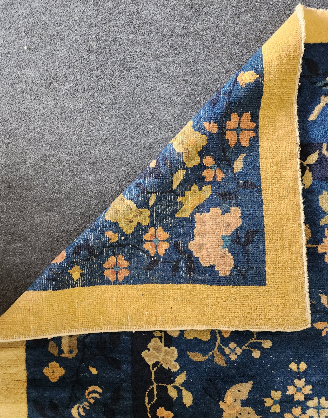 Antique Chinese Peking Rug | Handwoven Wool Carpet | Circa Early 20th Century (9 x 12) (#9164)