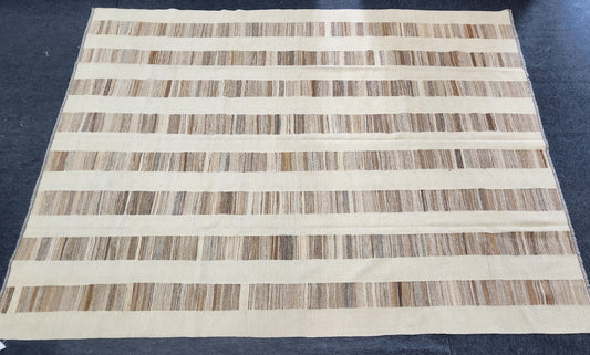 Striped Handmade Flatweave Afghan Kelim