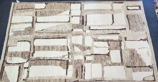 Abstract Moroccan Modern Rug – 10 x 14