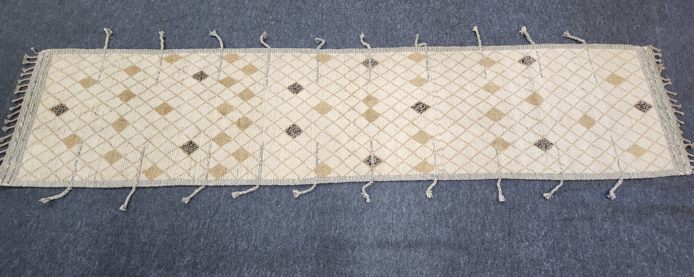 12ft Moroccan Brown Runner