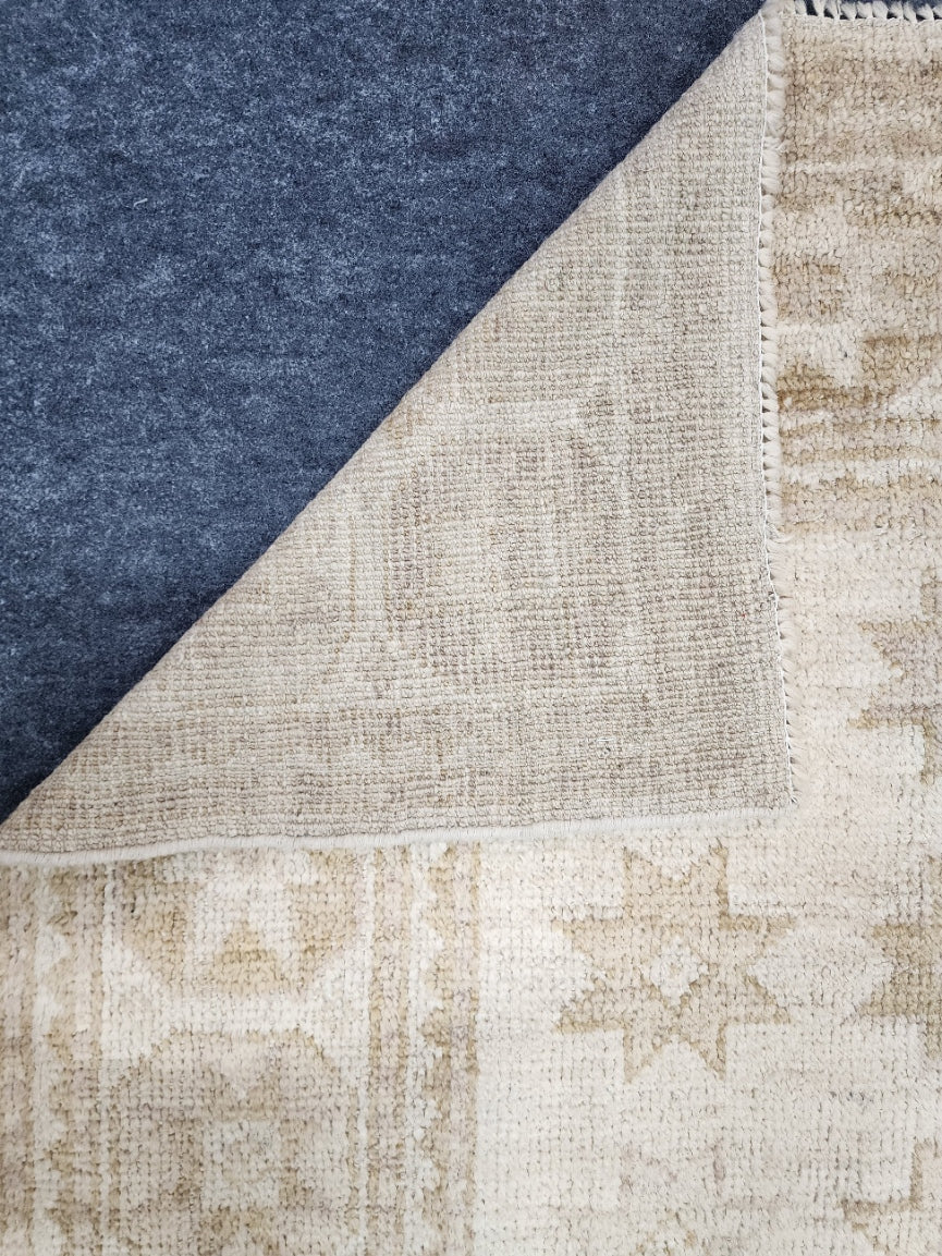 New Moroccan Neutral Color Tribal Kazak Design Rug