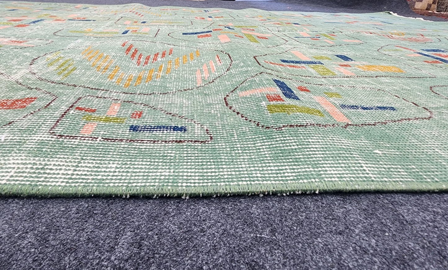 Zeki Muren Vintage Green Rug