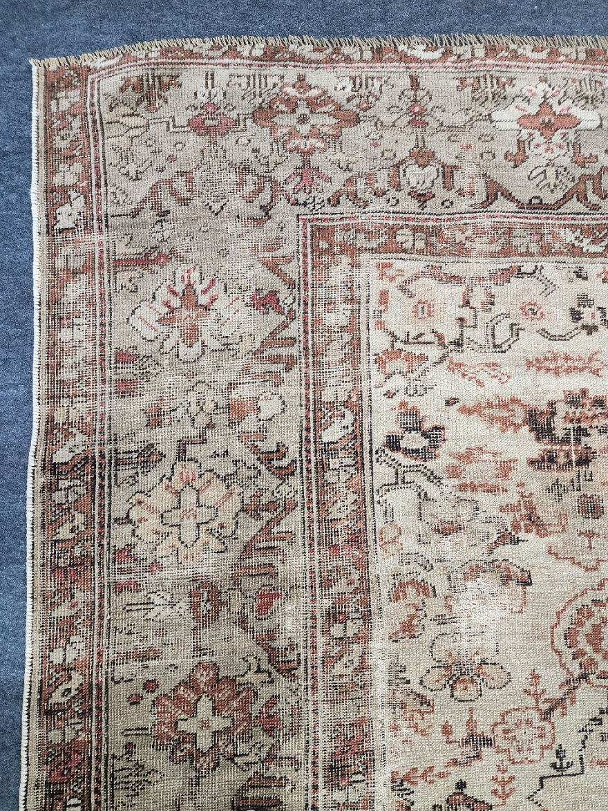 Antique 19th Century Oushak 8x10