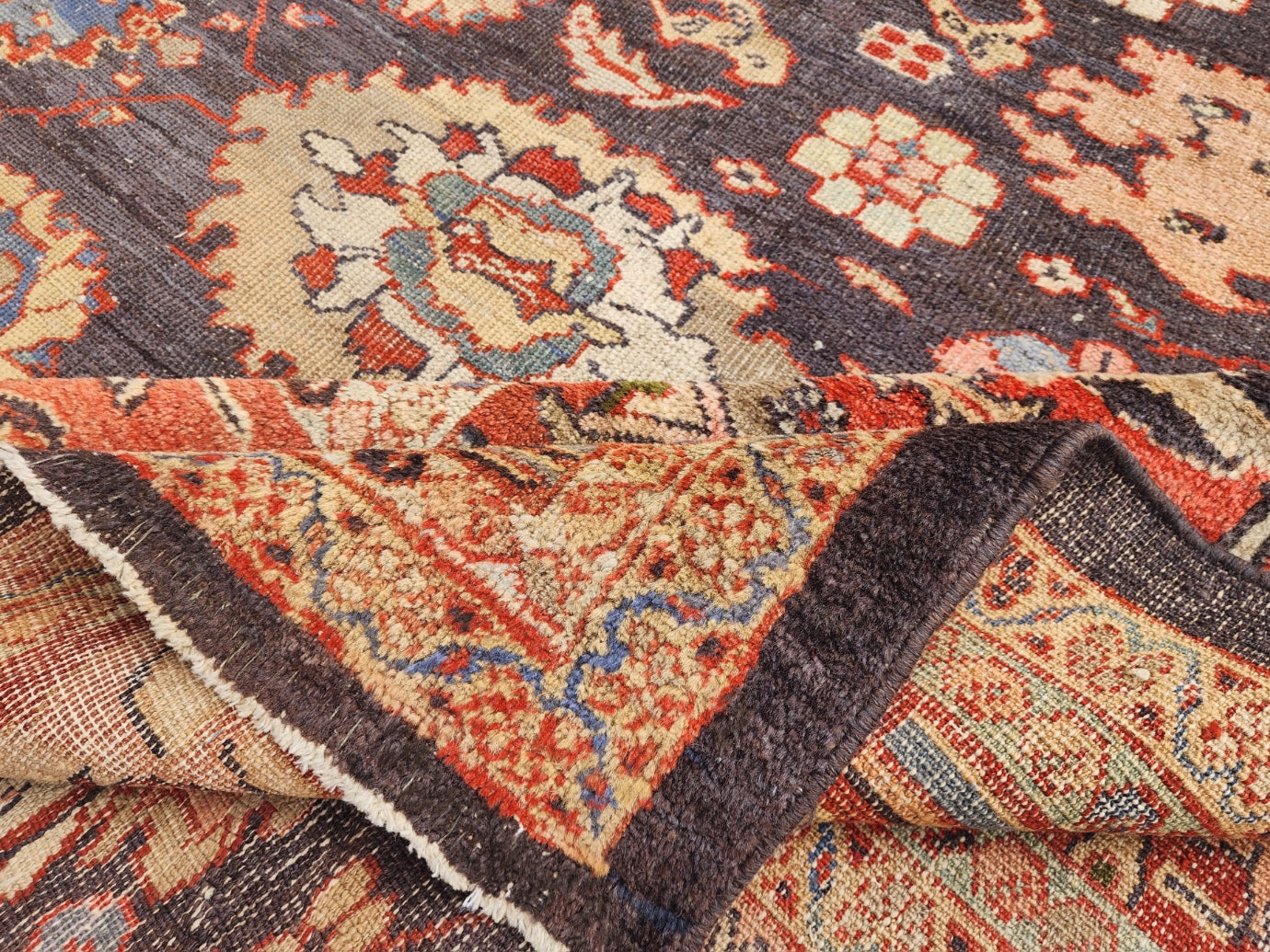 Antique Rare Sultanabad Rug – 10.3 x 17