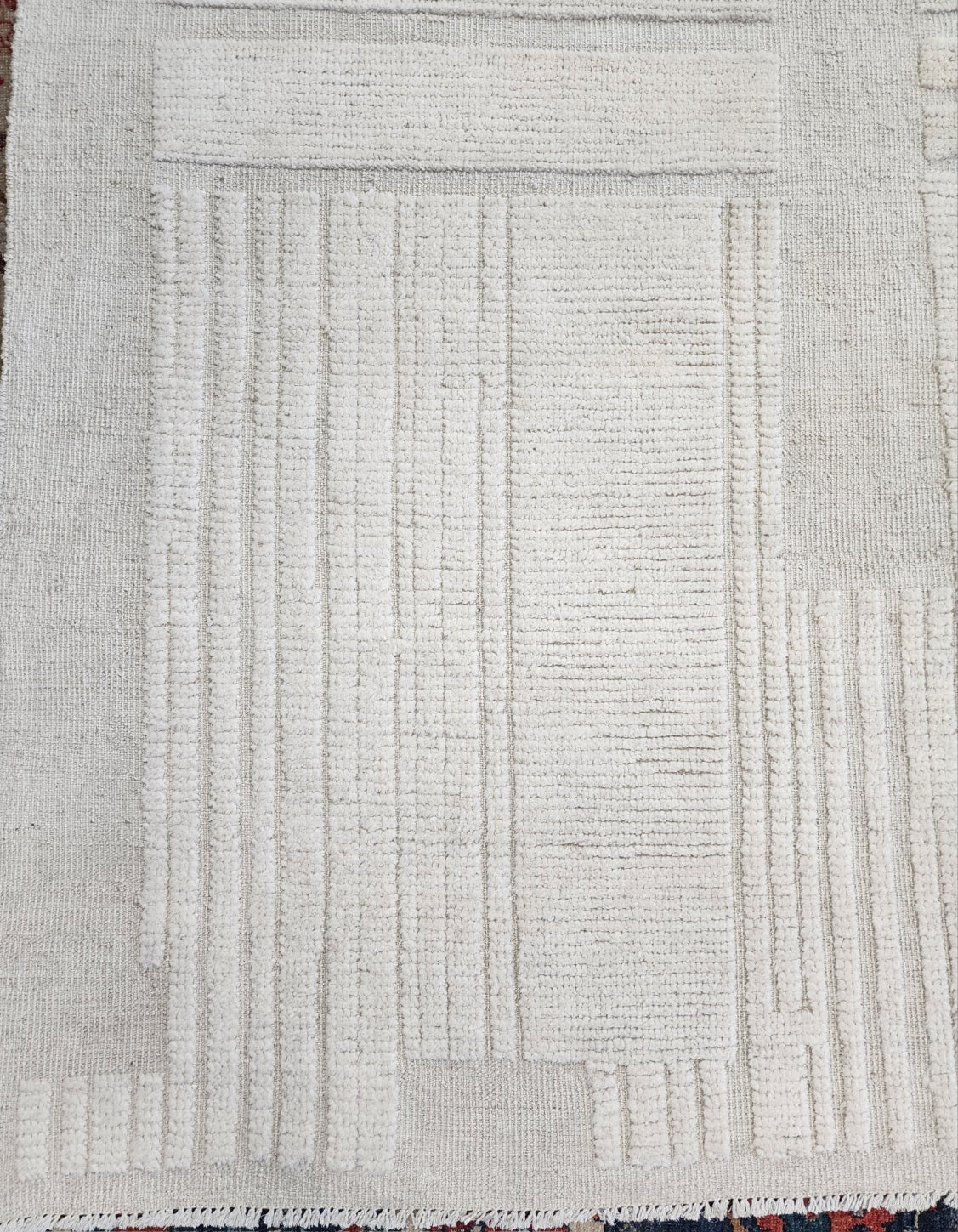 Moroccan Modern Grid Rug – Handwoven Contemporary Design, Size 12x15