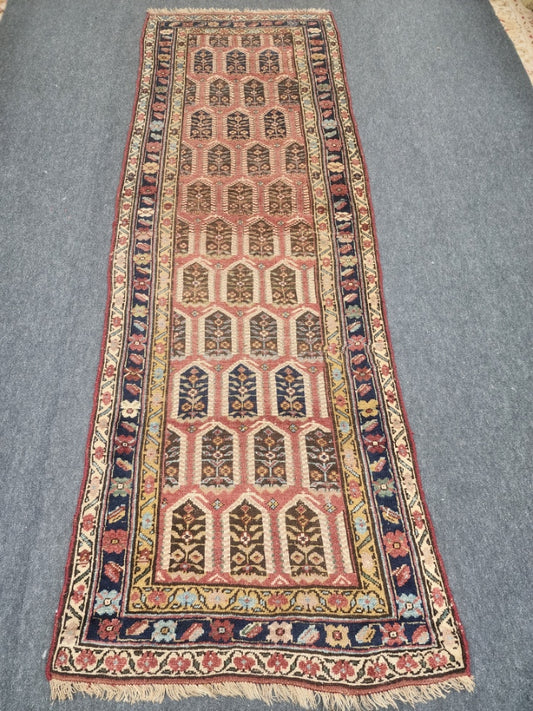 Antique Kurdish Runner – Handwoven Wool Rug | 3'2" x 9'8"