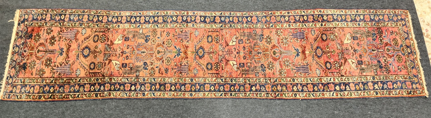 Antique Lilihan Runner – Handwoven Wool Rug (Circa 1930) | 3' x 12'