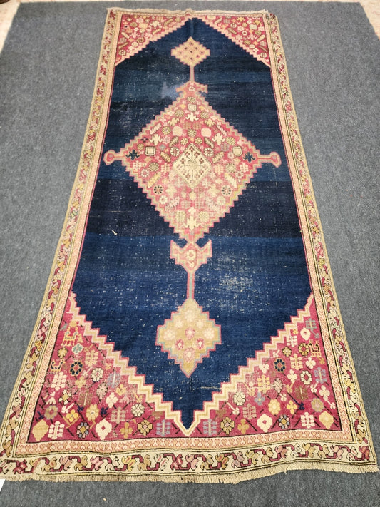 Antique Karabagh Rug – Handwoven Wool (Late 19th Century) | 4'1" x 9'6" (#25985)