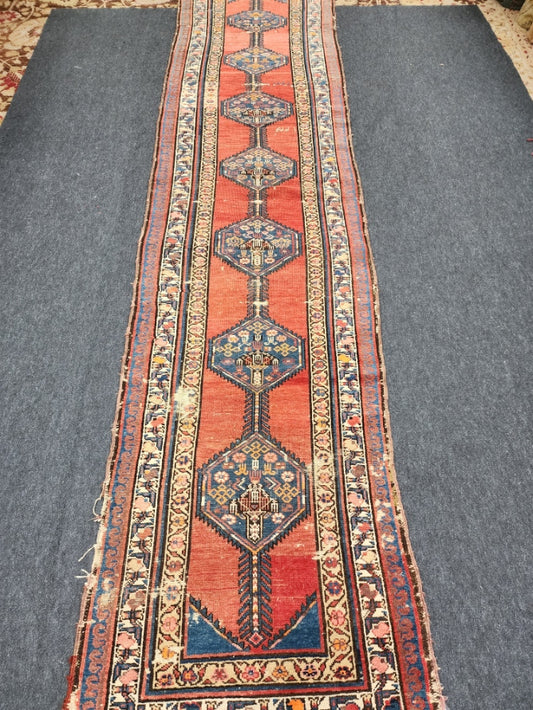 Antique Serab Runner – Handwoven Wool Rug (Circa 1900) | 3'2" x 13'2"