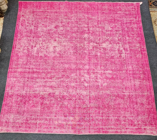 The Pink Distresser – 9x12 ft | One-of-a-Kind Upcycled Tabriz Persian Rug