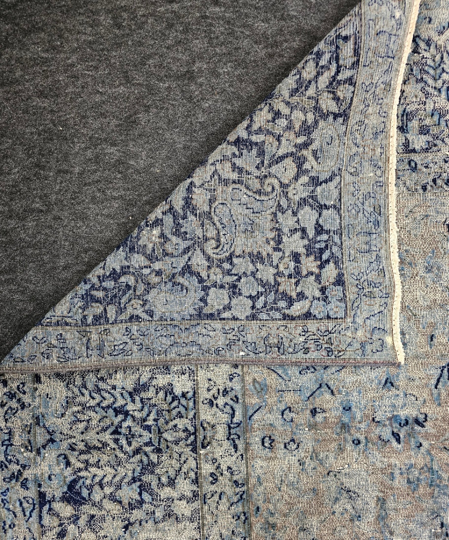 Blue Dream – 9.9 x 13 ft | Distressed Overdyed Persian Rug