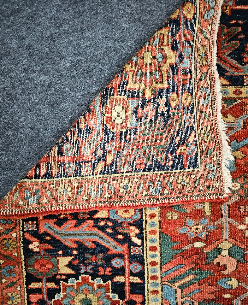 Antique Serapi Persian Rug – Handwoven Wool Rug (Circa 1900s) | 9'3" x 11'4"