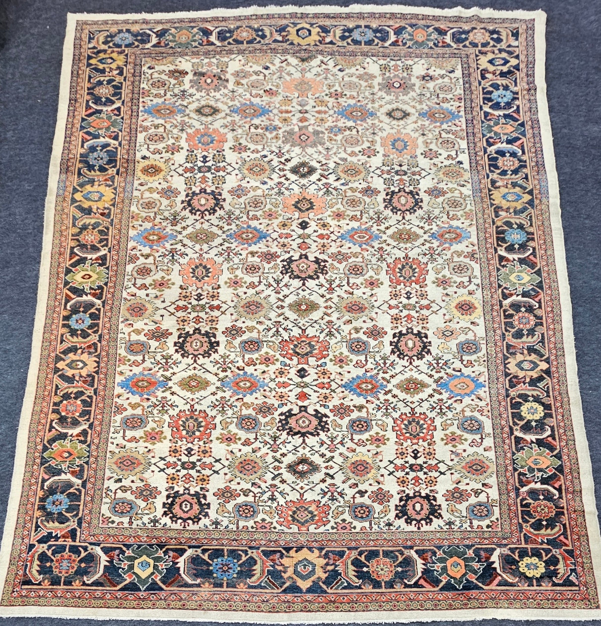 Antique Ziegler Sultanabad Persian Rug – Rare Handwoven Collector’s Piece (Circa 1920) | 8'7" x 12'