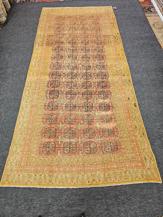 Antique Khotan Samarkand Rug – Vintage Handwoven Wool Runner (Circa 1920s) | 6'3" x 13'5"