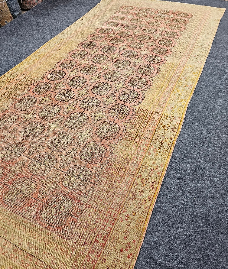 Antique Khotan Samarkand Rug – Vintage Handwoven Wool Runner (Circa 1920s) | 6'3" x 13'5"