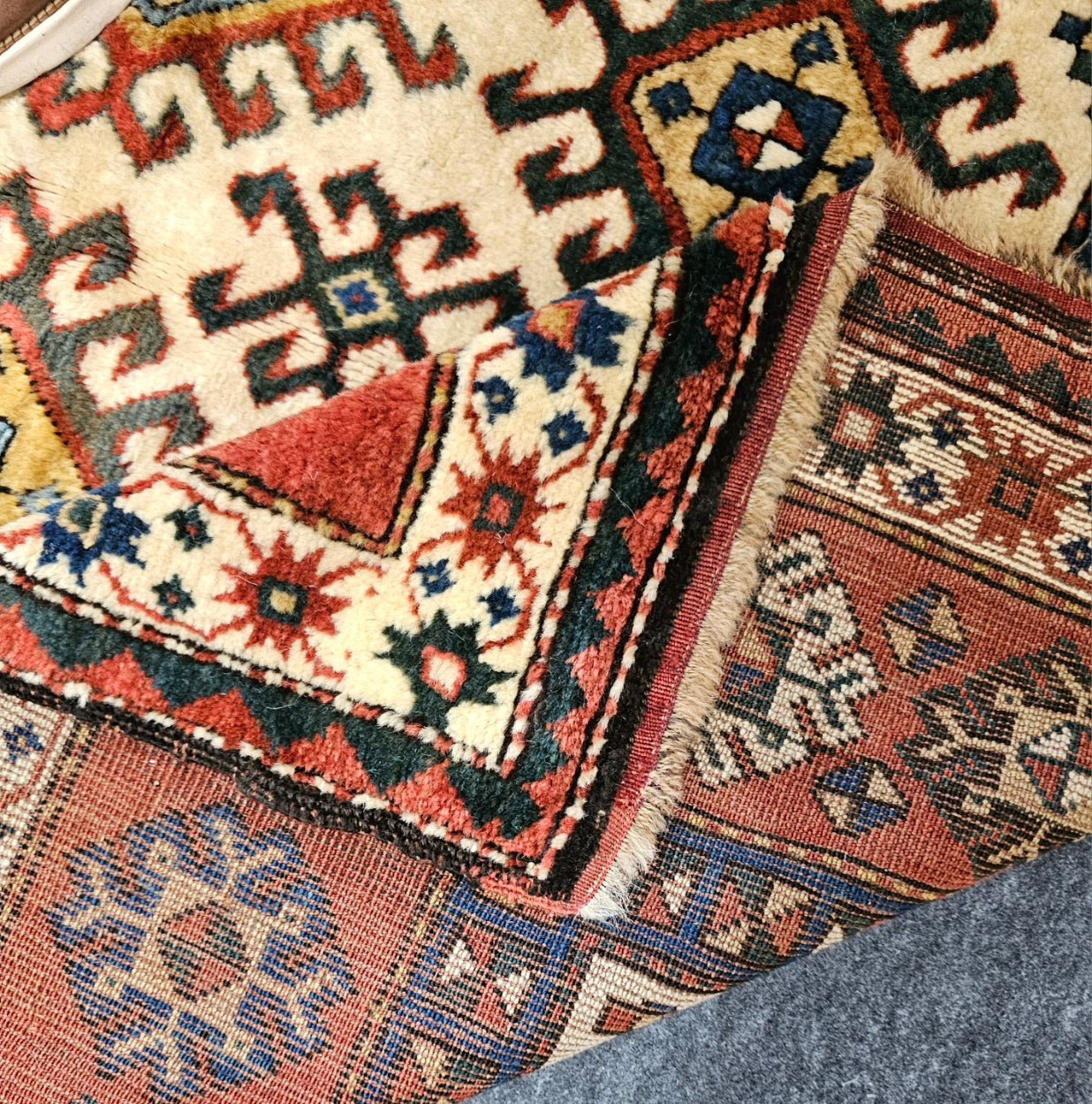 Collector's Antique Kazak Rug – Late 19th Century | 4 x 10 ft Full-Pile Caucasian Runner