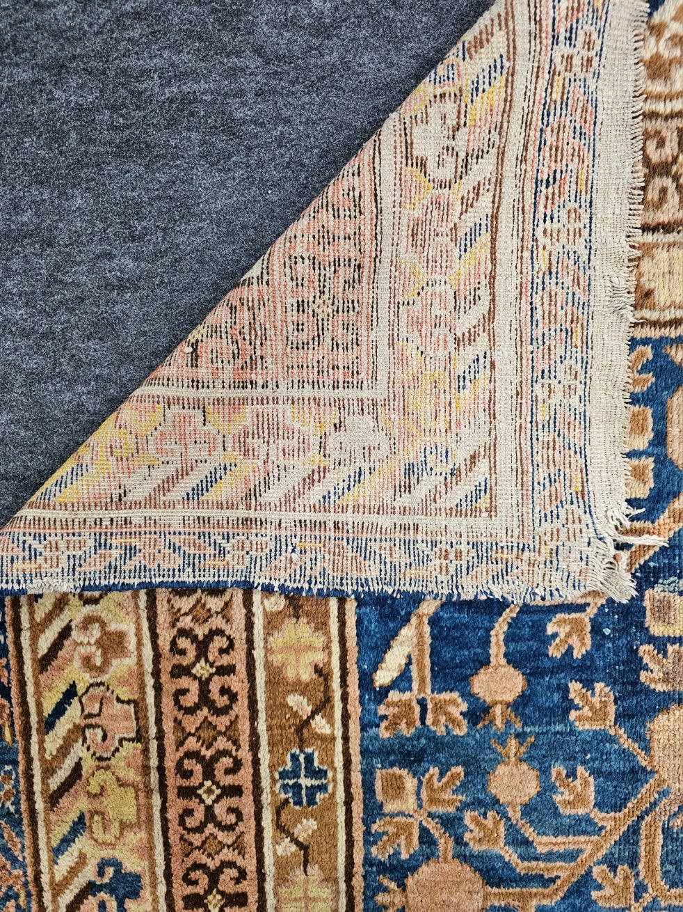 Antique Khotan Samarkand Rug – Circa 1920 | 5.9 x 11.7 ft Handwoven Wool Carpet
