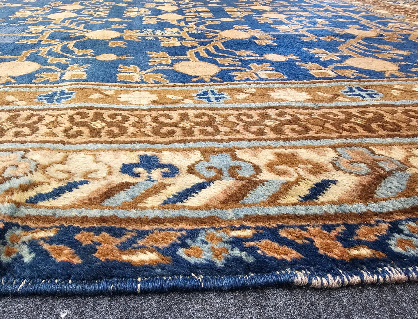 Antique Khotan Samarkand Rug – Circa 1920 | 5.9 x 11.7 ft Handwoven Wool Carpet