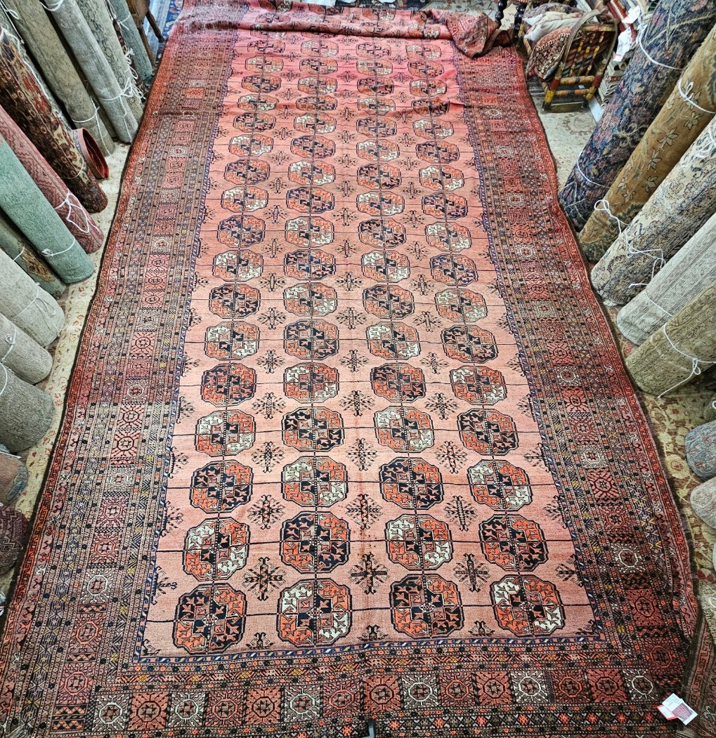 9150 Oversized Antique Ersari Turkoman Rug circa 1920s