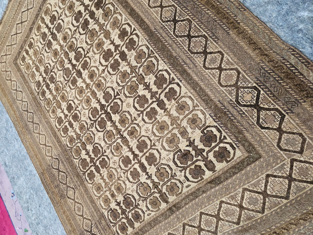New Afghan Baluch Rug – 6.6 x 9 ft | Handwoven Tribal Wool Carpet (#5610)