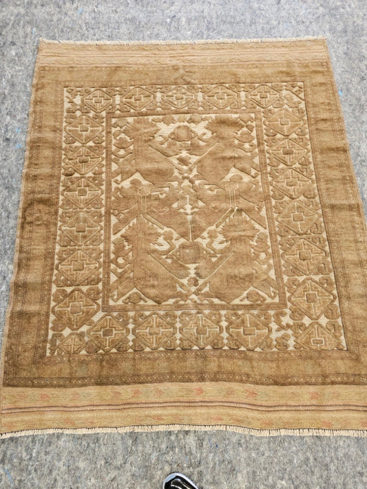 New Afghan Baluch Rug – 4.8 x 5.9 ft | Handwoven Wool Tribal Carpet (#5115)