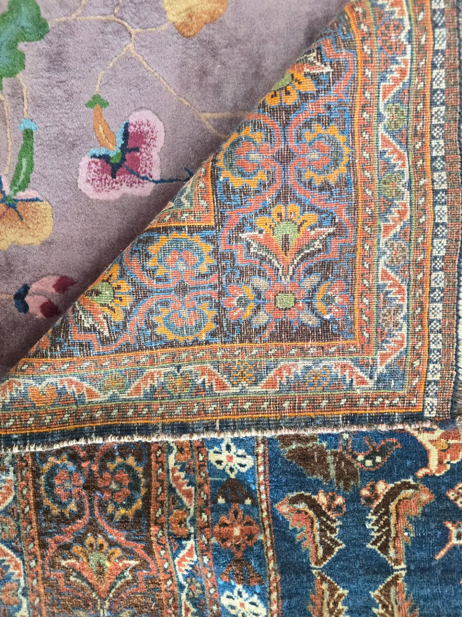 Antique Persian Bidjar Rug (#9546) – Hand-Knotted Floral Rug – 7.2 x 9.5