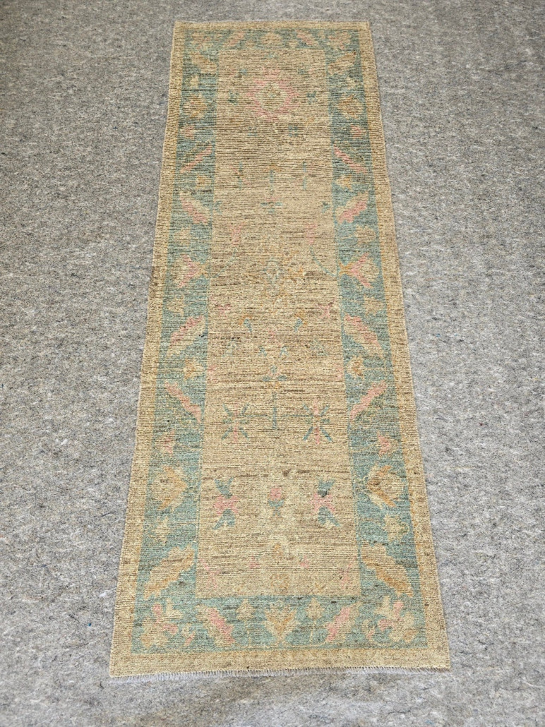 New Oushak Design Runner – 3.5 x 9.6 (10359)