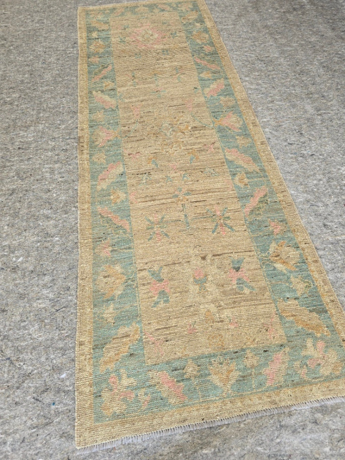 New Oushak Design Runner – 3.5 x 9.6 (10359)