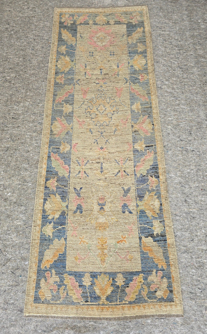 New Oushak Design Runner – 3.5 x 9.6 (10361)