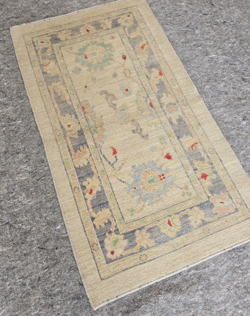 New Oushak Design Rug – 3 x 5 (10378)