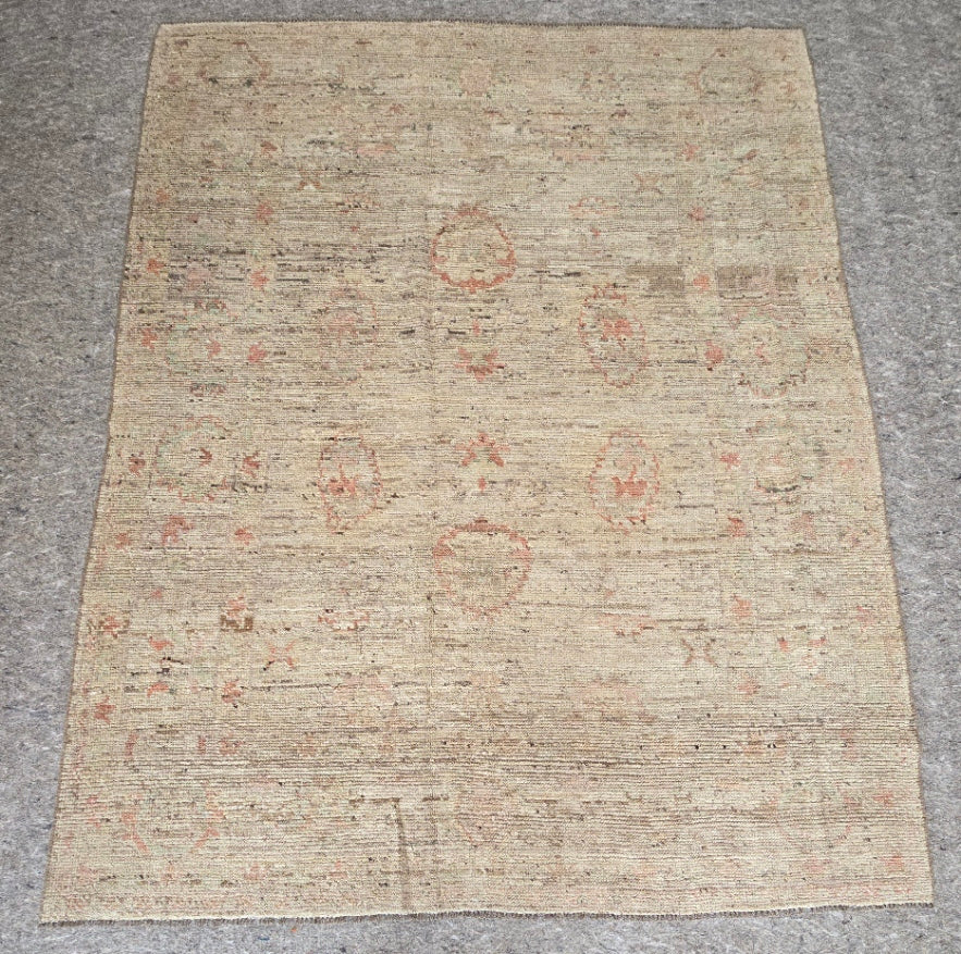 New Oushak Design Rug – 6 x 7.6 (10370)