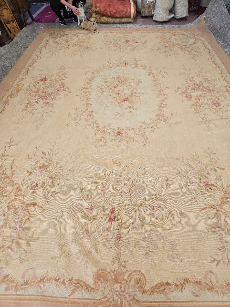 French Aubusson Rug 11 x 15 ( 5849)