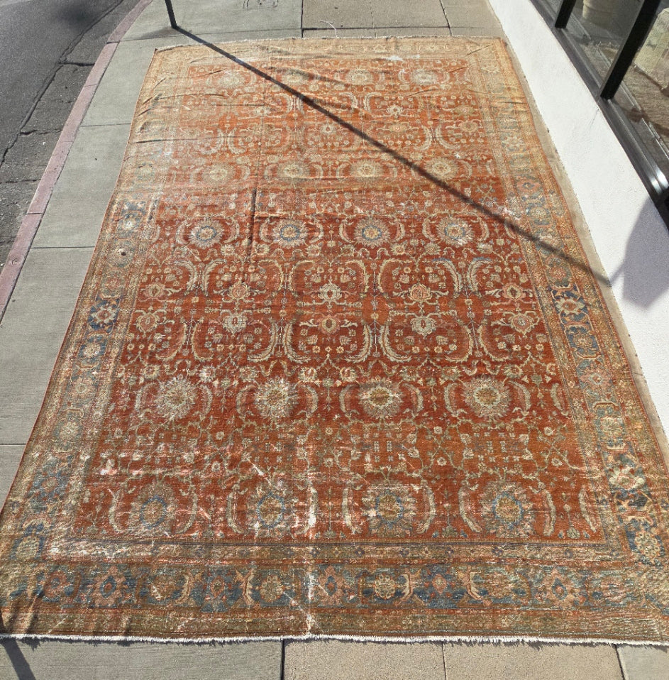 Antique Persian Sultanabad Rug – Hand-Knotted Wool (Circa 1920) (#) – 12 x 18 (Copy)