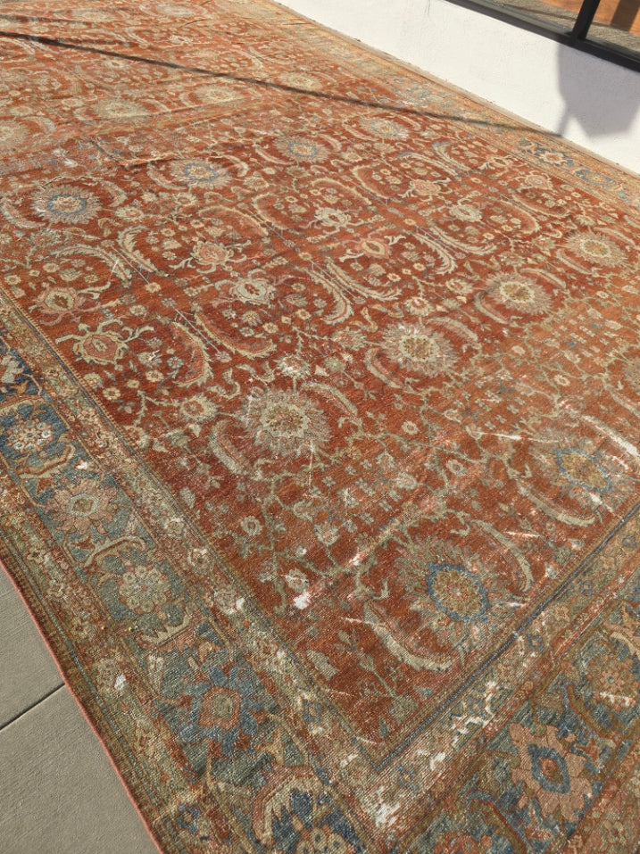 Antique Persian Sultanabad Rug – Hand-Knotted Wool (Circa 1920) (#) – 12 x 18 (Copy)
