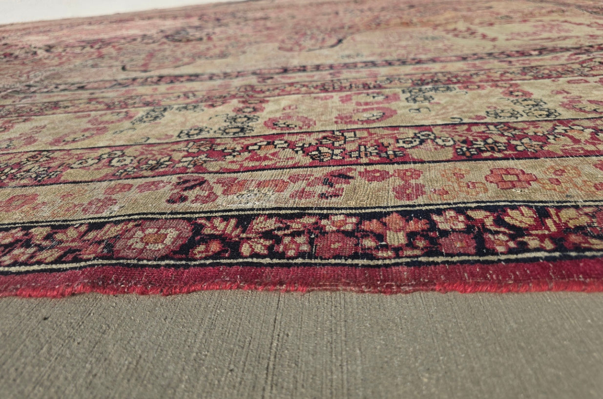 Antique Persian Kirman Rug – Hand-Knotted Wool Area Rug # 5961 (12 x 15) – Floral Medallion Design (Copy)