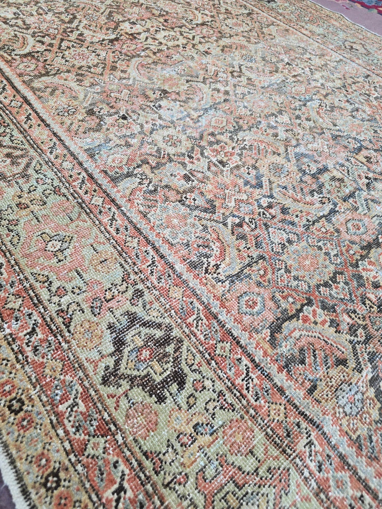 Antique Malayer Persian Rug – Handwoven Wool Carpet (5.2 x 11.4 ft)