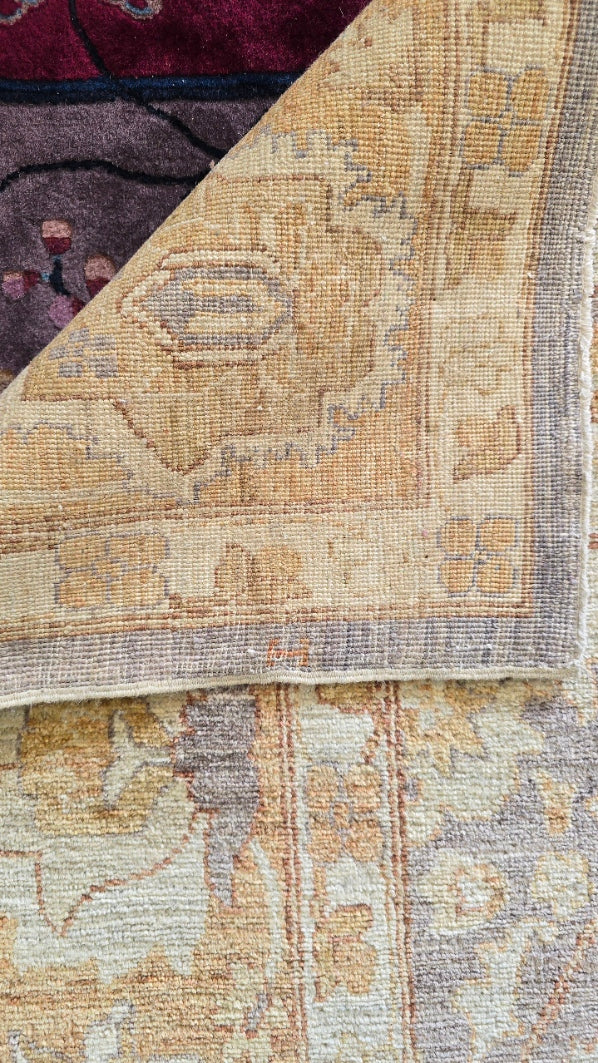Afghan Traditional Teawash Rug 9x13 (10385)