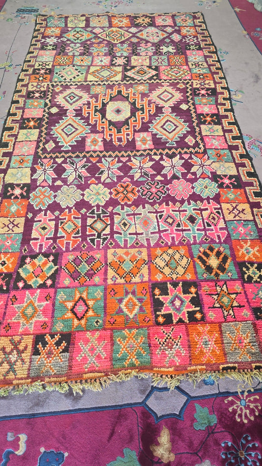 Tribal Shaggy Moroccan-Style Rug – Handwoven Belonged to Miley Cyrus!, Size 6x12